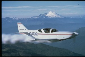 Glasair III in front of Mt. Baker, WA - Photo Courtesy of Glasair Aviation, LLC