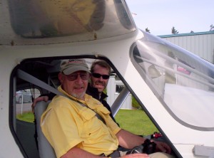 Joe Brown and Alan Negrin - First Flight N454HP